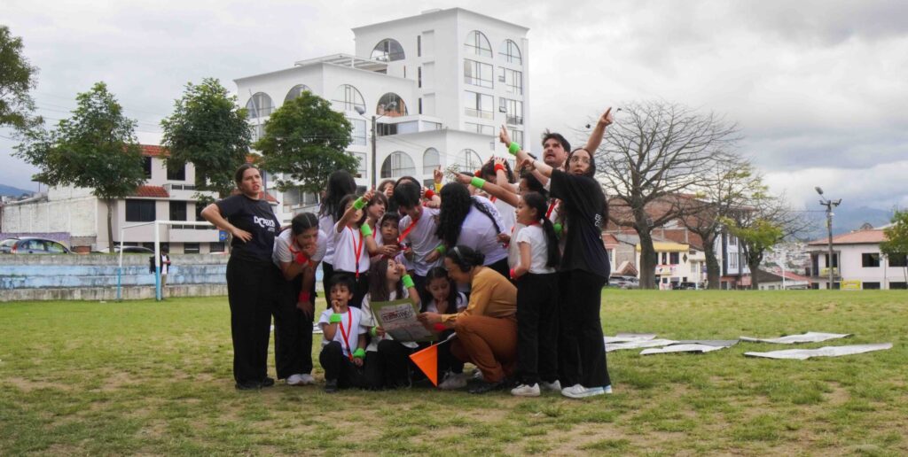 niños y niñas de Loja, protagonizando cocreación ciudadana Tesoro